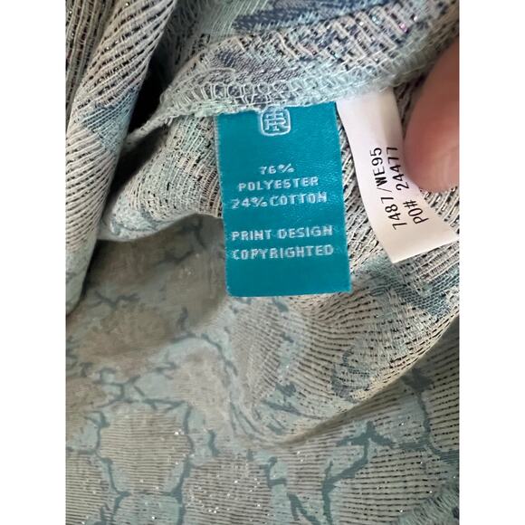 NWT Tori Richard Under Boardwalk Franchesca dress seashells blue sz 8 $295 tag - Picture 5 of 7